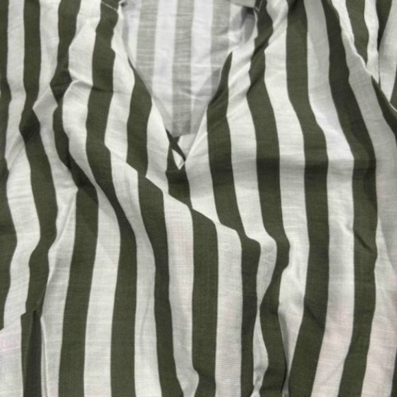 Nautical striped notched neck belted maxi dress - Picture 6 of 7